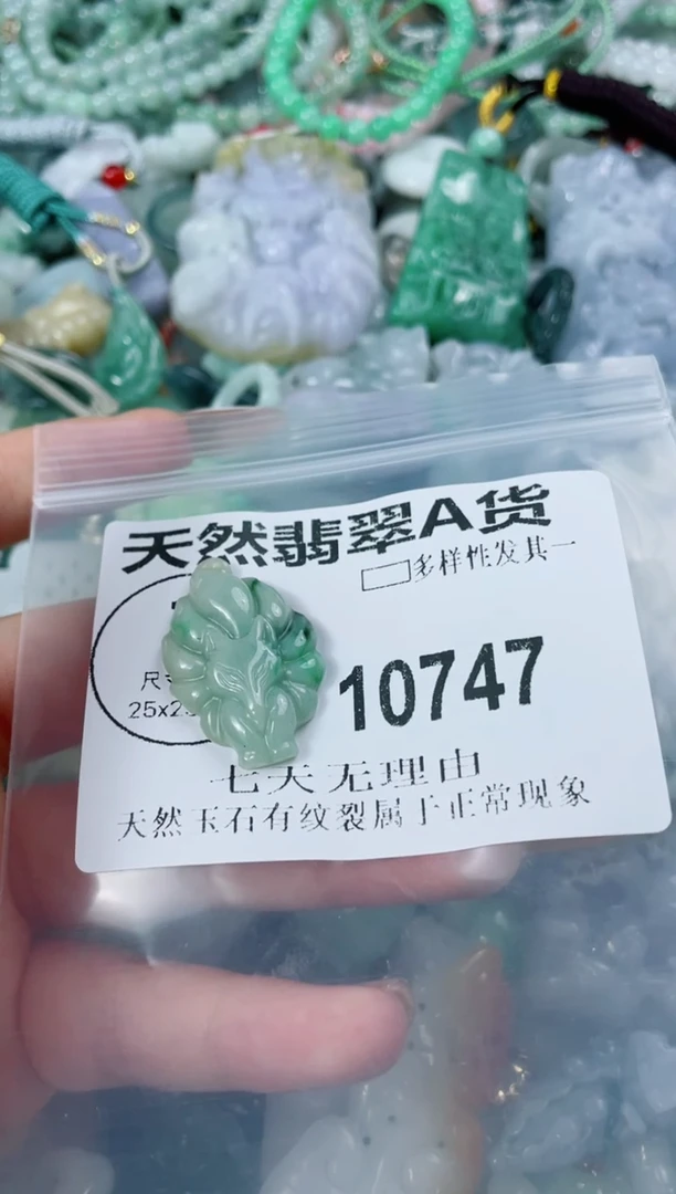 翡翠未镶嵌颈饰10747