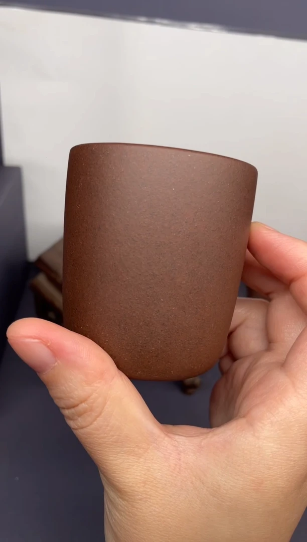 茶壶紫砂台西紫泥 直筒杯