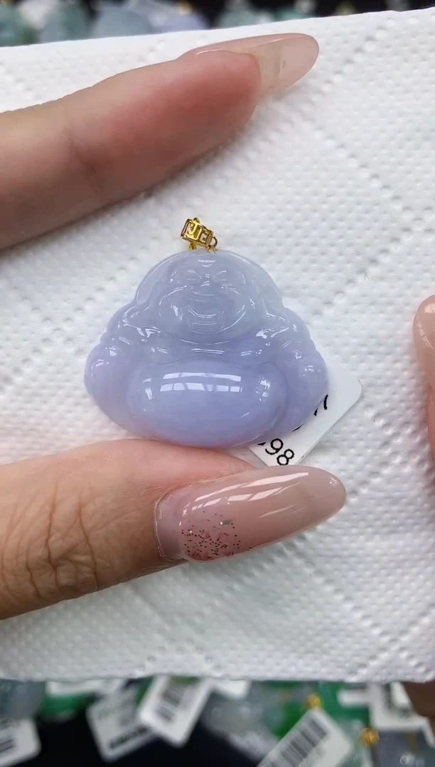 颈饰18K金镶嵌翡翠1111111111