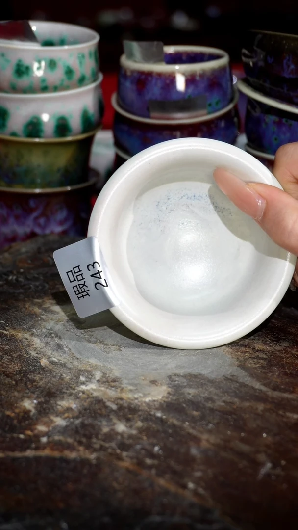 摆件精品窑变钧瓷茶器
