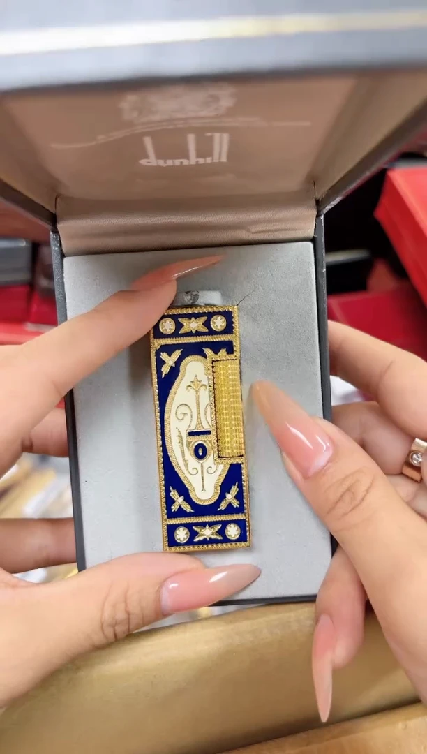 纯铜登家蓝白珐琅 带盒