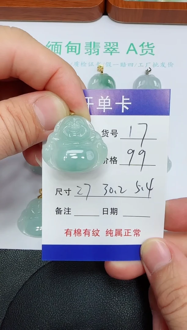 吊坠(赠链)未镶嵌翡翠17