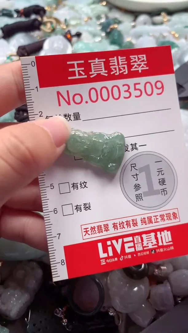 吊坠(不含链)未镶嵌翡翠3509