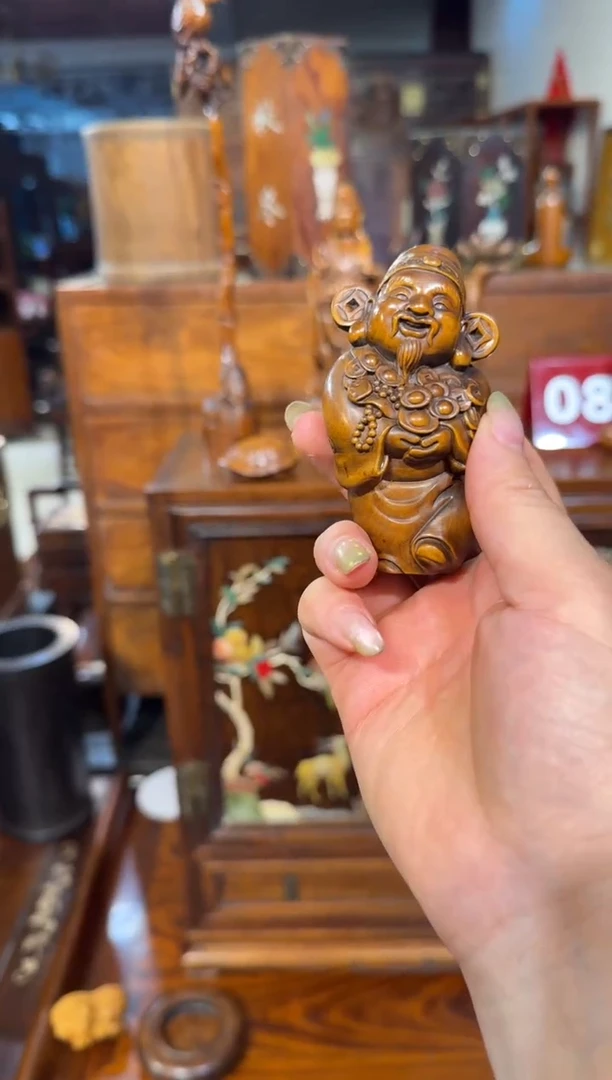 木黄杨木财神68.88888888