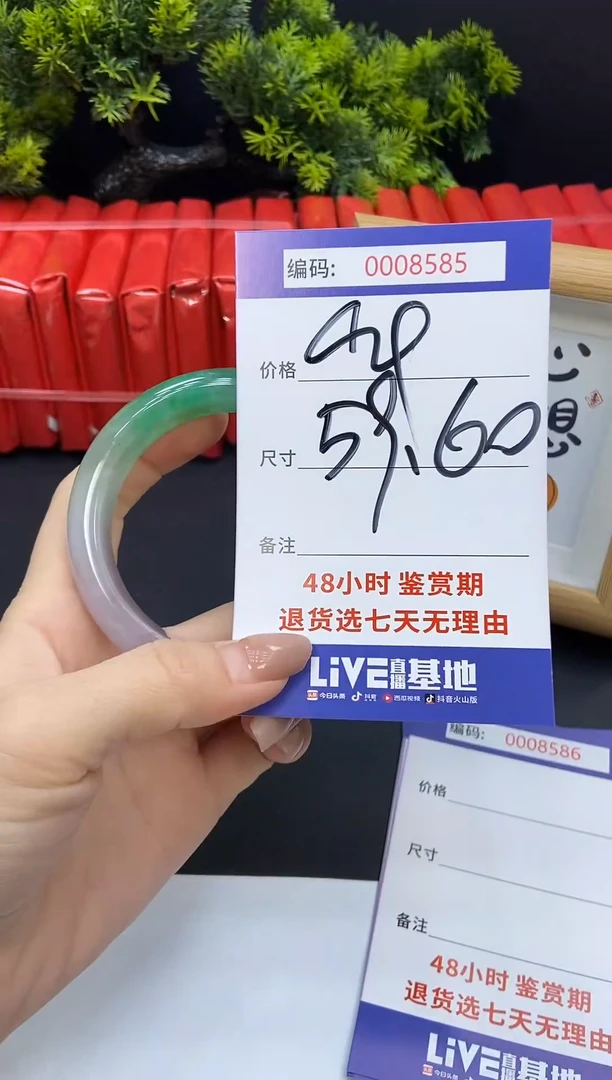 未镶嵌手镯翡翠0008585