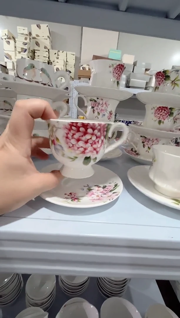 瓷片日用陶瓷（简装）咖啡杯1套