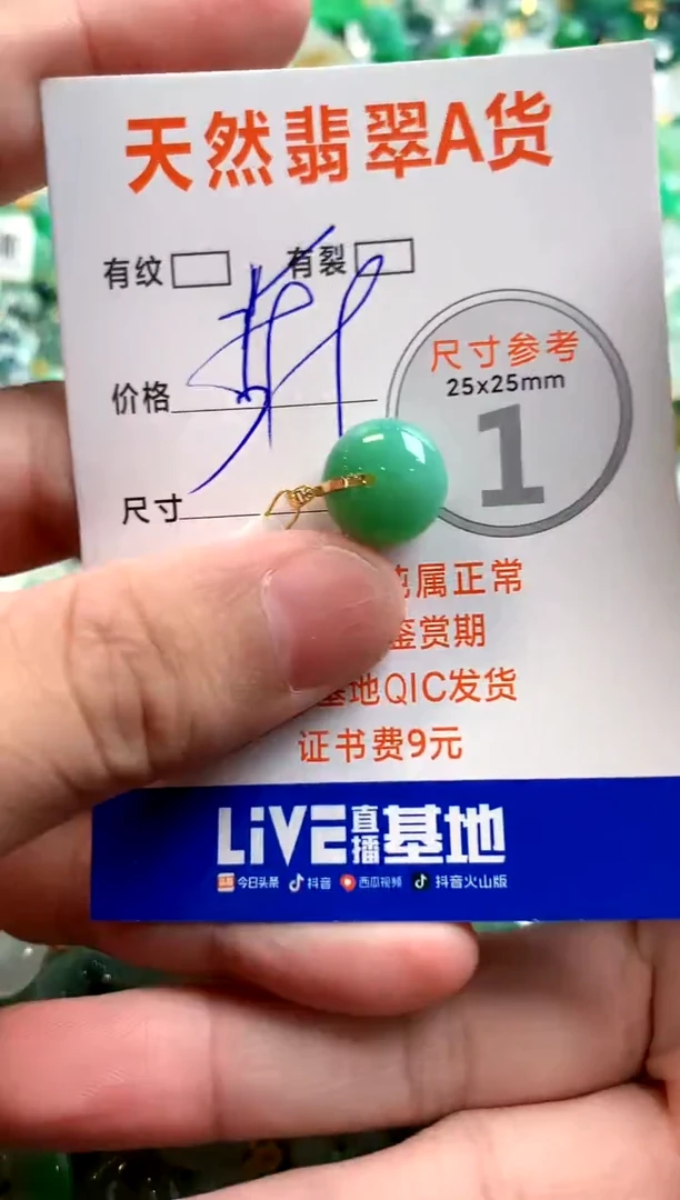 颈饰18K金镶嵌翡翠0064443141