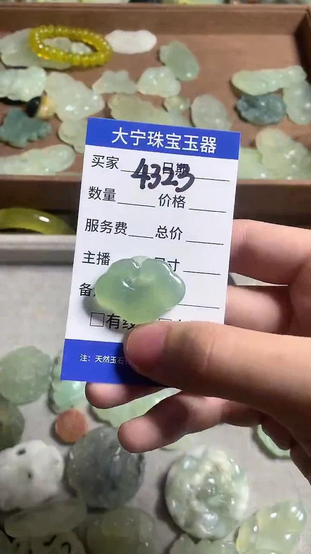 未镶嵌蛇纹石玉颈饰4323