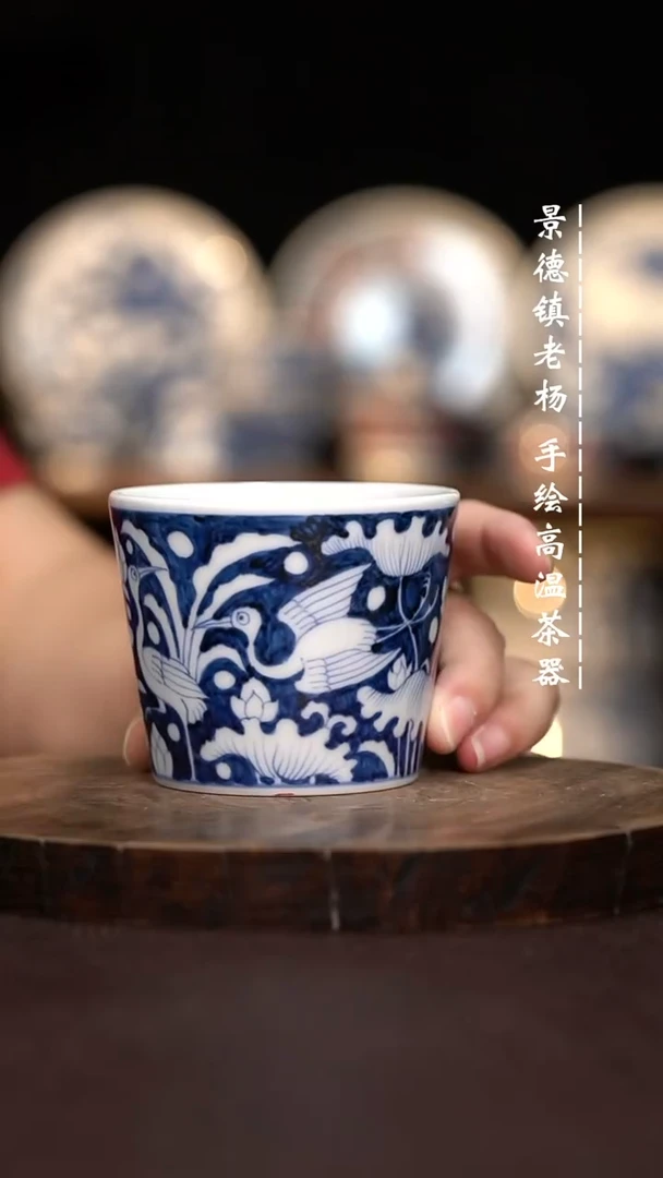现代瓷全手绘茶具