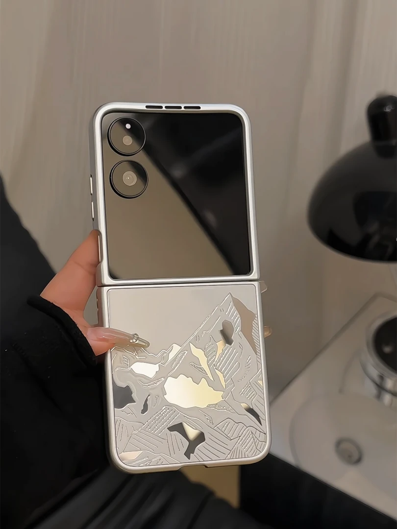 （小米mixflip系列）金属折叠适用小米mixflip手机壳小众女日出金山