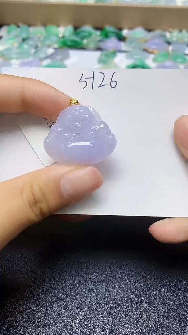 翡翠18K金镶嵌颈饰 天然缅甸翡翠A货