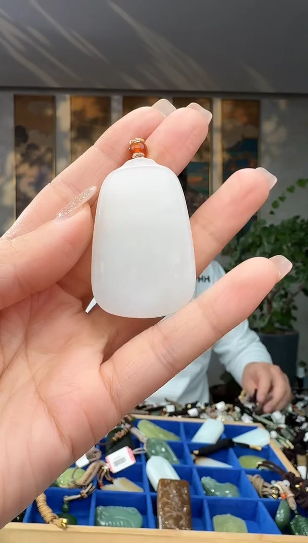 颈饰未镶嵌和田玉拍一发一多样性发货