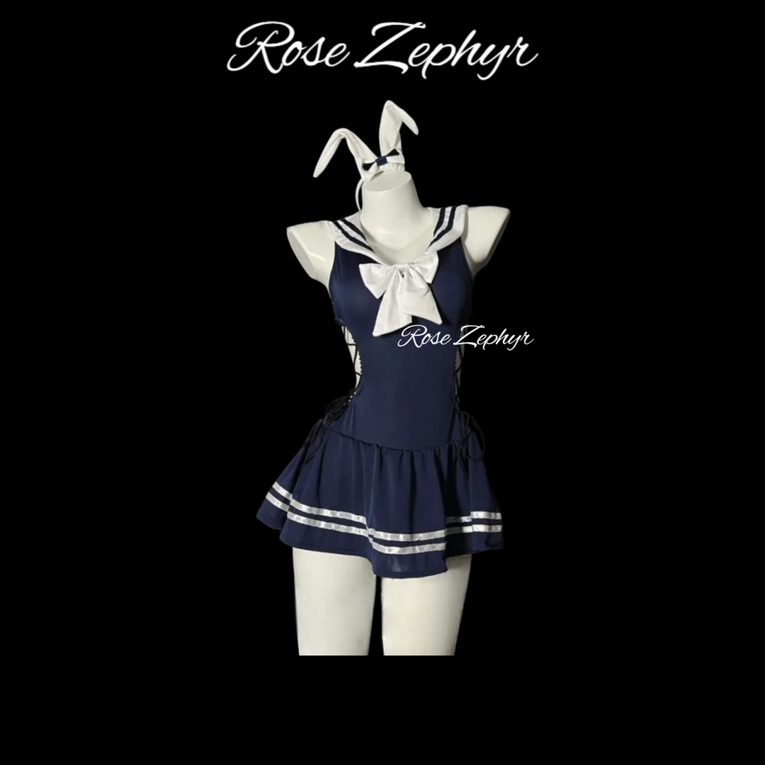 盛夏海兔  JK校园百褶绑带兔兔cos服漫展夜店DJ主播
