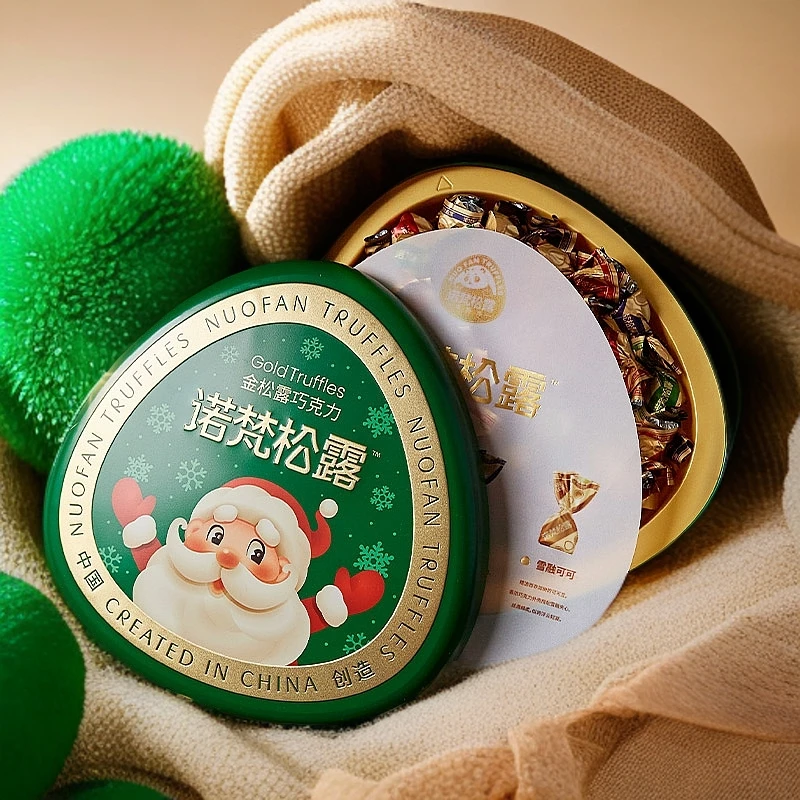 金松露可可脂夹心巧克力礼盒香浓丝滑休闲零食巧克力松露诺梵