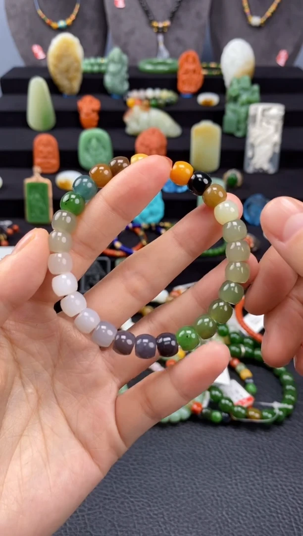 【闪购商品】和田玉-未镶嵌8mm多宝极致手串