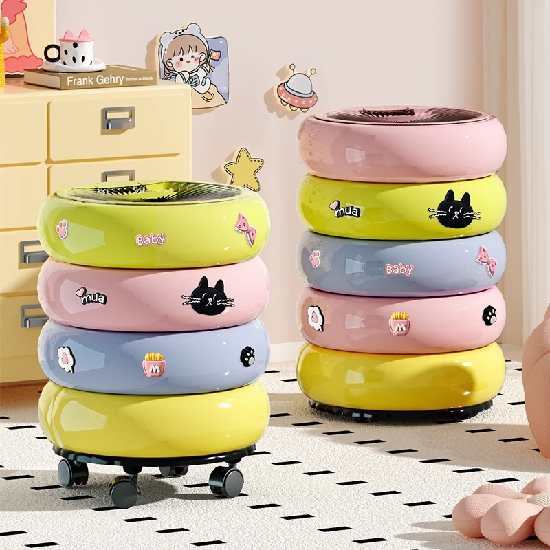 卡通风垃圾桶家用2025新款大号大容量轻奢高档带盖卫生间客厅厨房