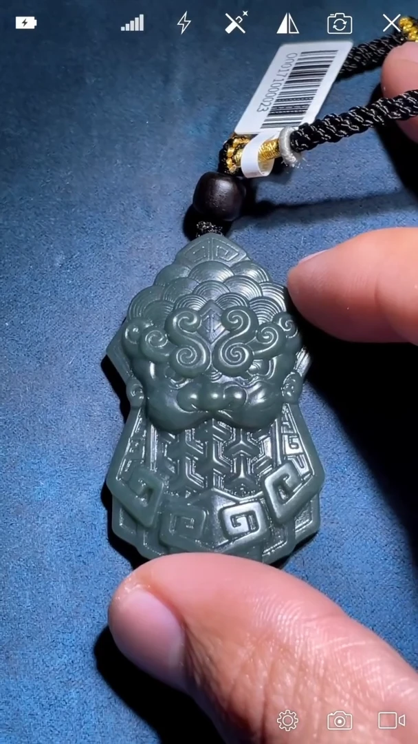 未镶嵌和田玉挂件Q001710 甲胄 肩吞