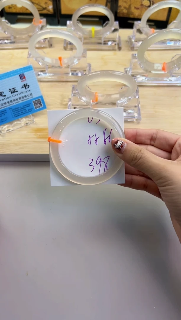 玛瑙/玉髓手镯未镶嵌3-马橙1-55+