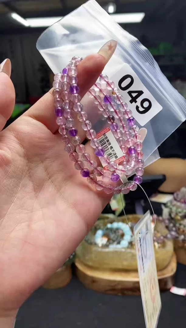 水晶手串未镶嵌手串049