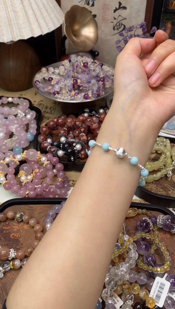 【闪购商品】针钠钙石手饰银S925镶嵌1512