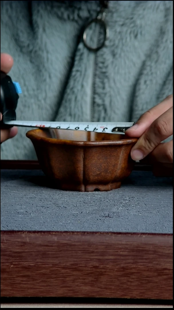 紫砂花盆9.5*4内径尺寸