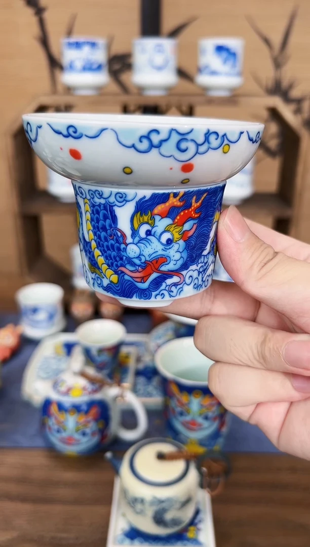 影青兴隆福韵茶漏