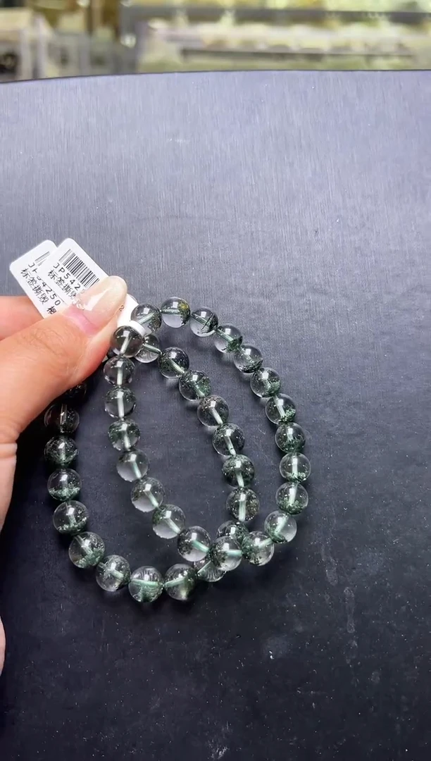未镶嵌手串水晶绿幽灵手串9mm+ JP54250 多样性发一