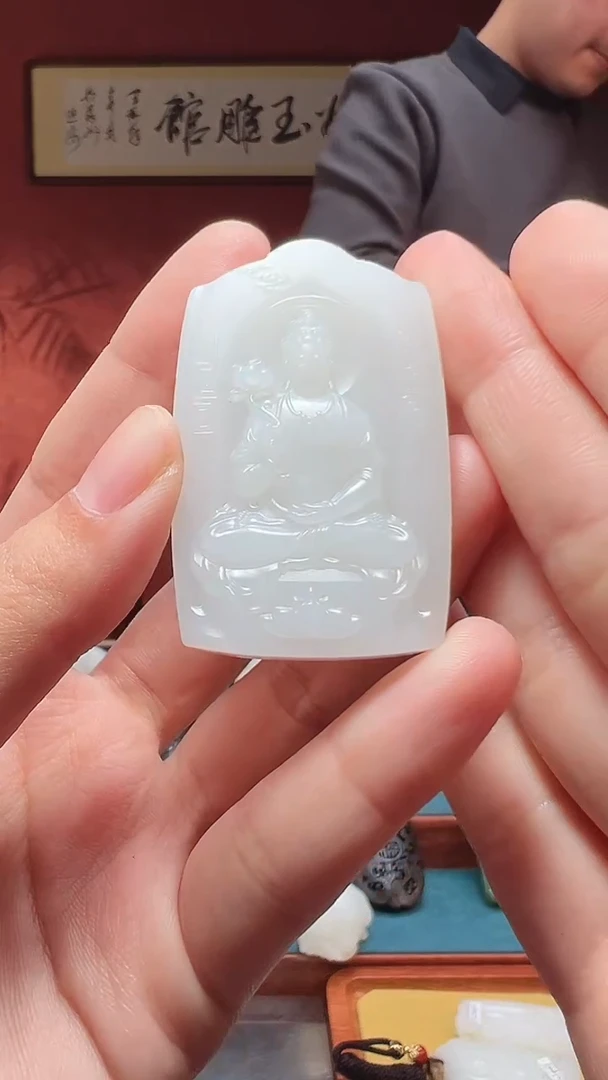 吊坠(不含链)未镶嵌和田玉竹**湘1