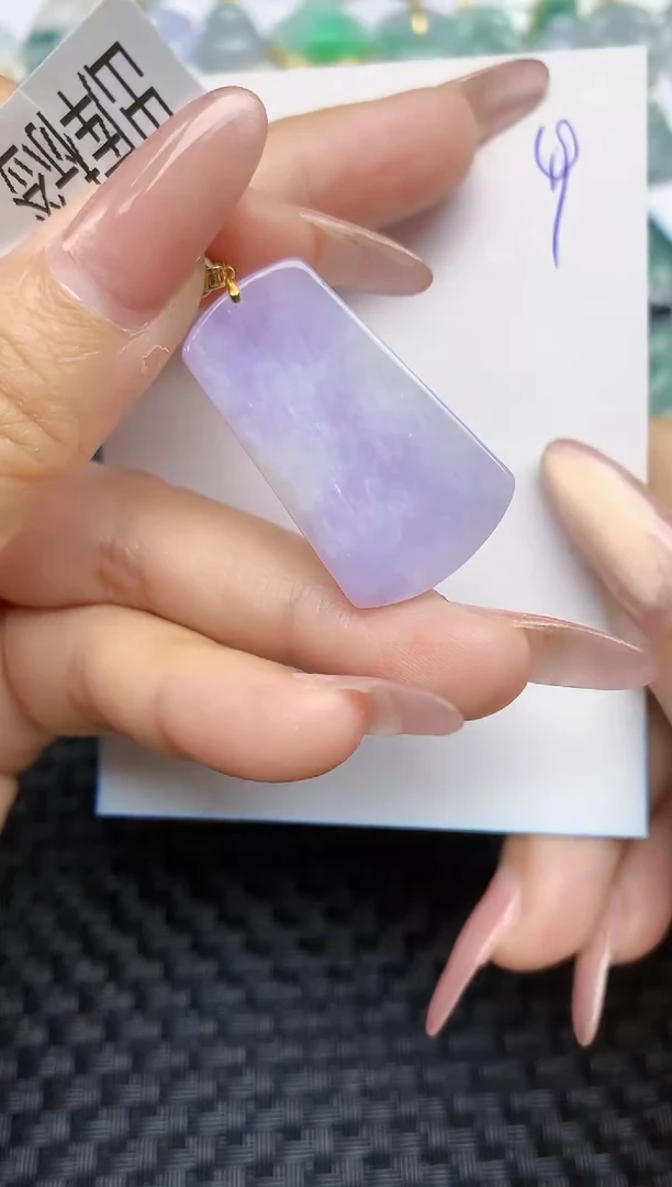 【闪购商品】翡翠颈饰18K金镶嵌天然A货翡翠 49