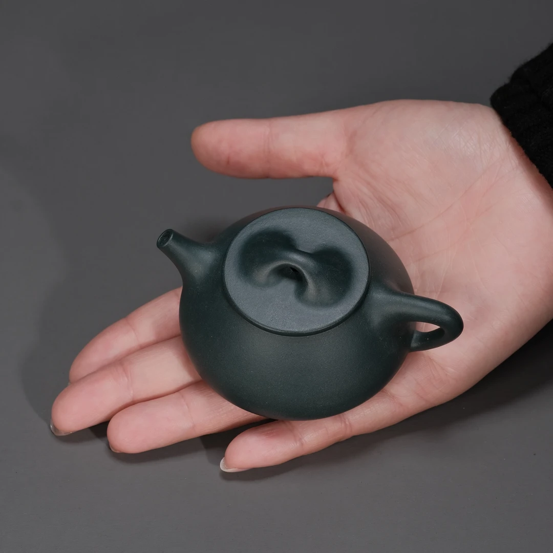 露语掌中宝 | 满瓢 80CC 深井紫泥&80老绿泥 紫砂壶 茶壶