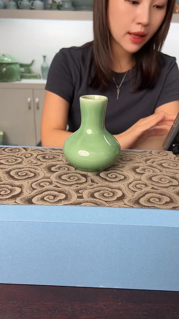 龙泉云间青瓷小米茶器