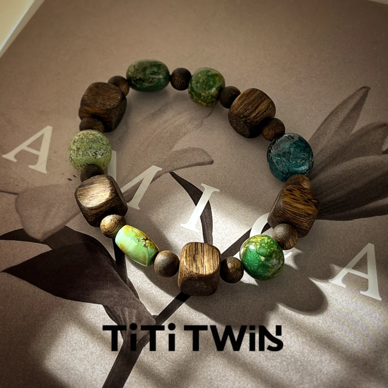 TiTi TWINS【山竹】原创绿松石多宝设计手串
