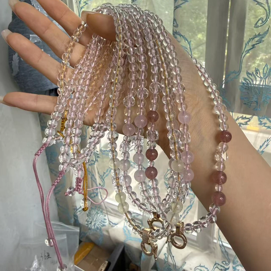 设计款水晶珠+琉璃珠搭配万能珠链