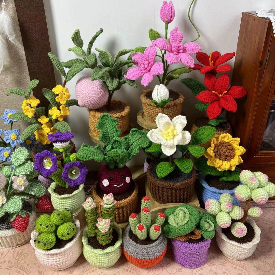 奇妙趣织的盆栽、花篮系列(大合集)
