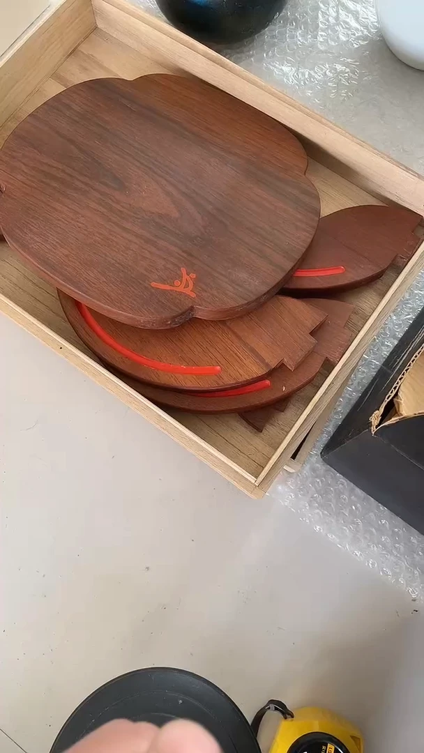 玻璃小木头摆件装饰