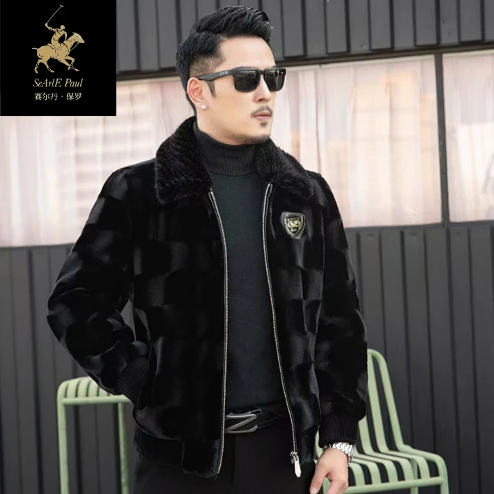 SeArlE Paul/赛尔丹保罗新款冬季百搭翻领时尚外套A031