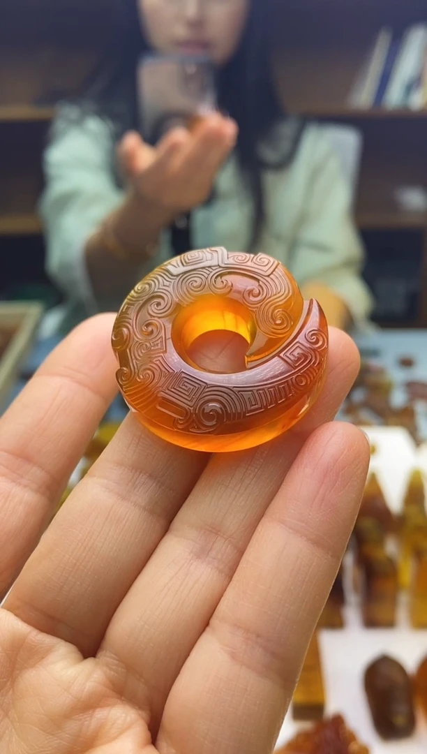 琥珀颈饰未镶嵌SN77-56（时来运转）