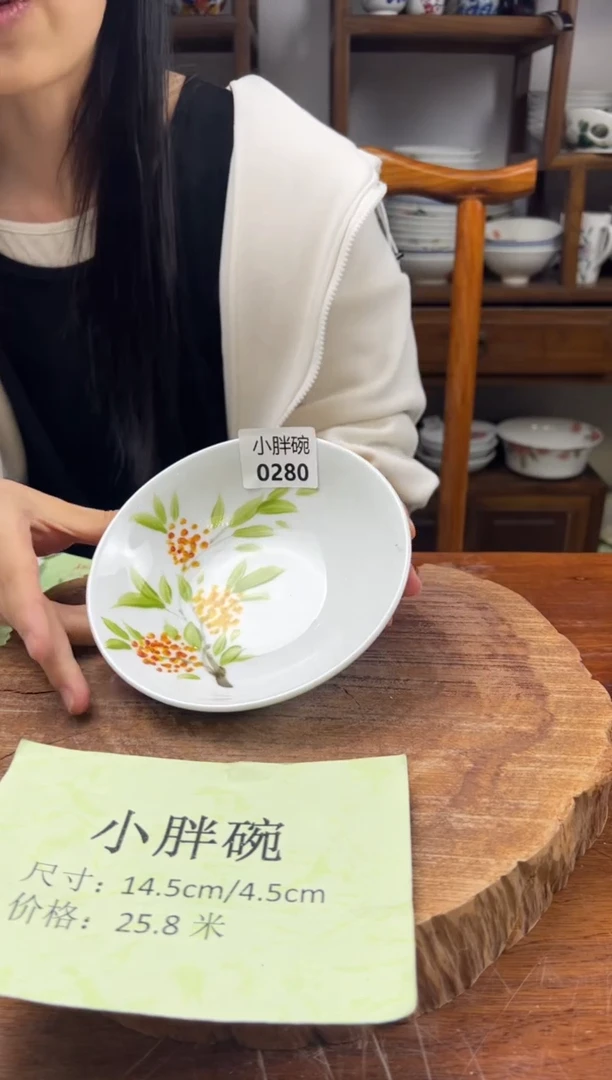 瓷片 手绘（小胖胖碗）0280