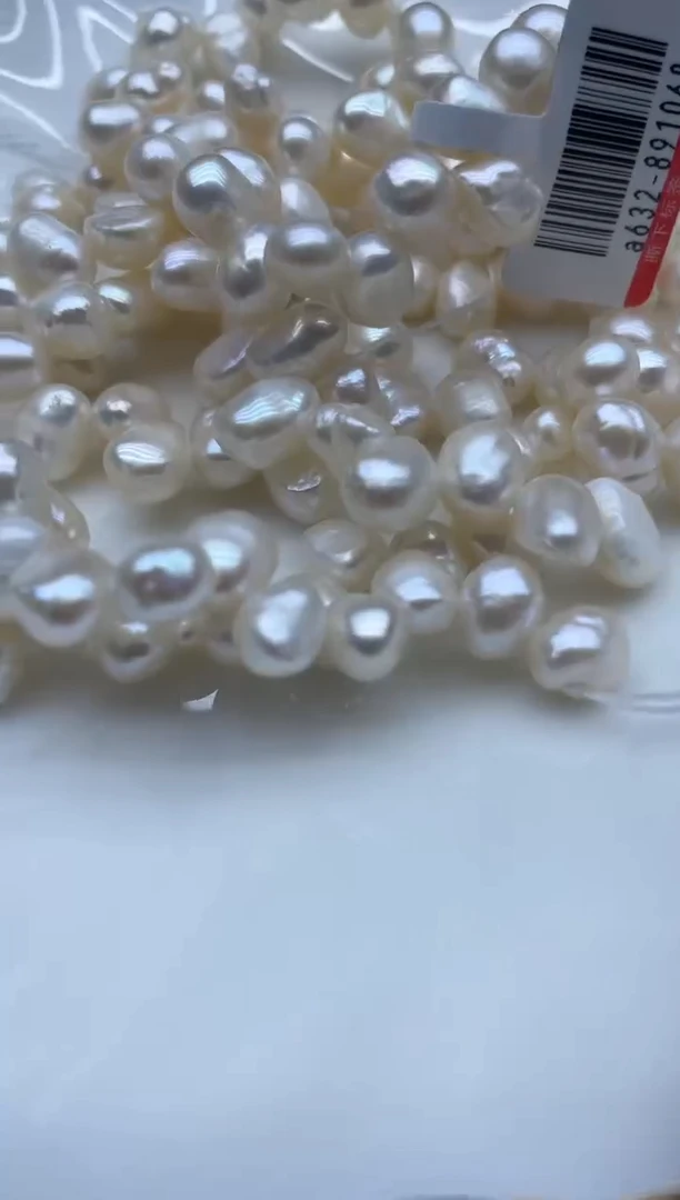 淡水珍珠未镶嵌项链项链直发