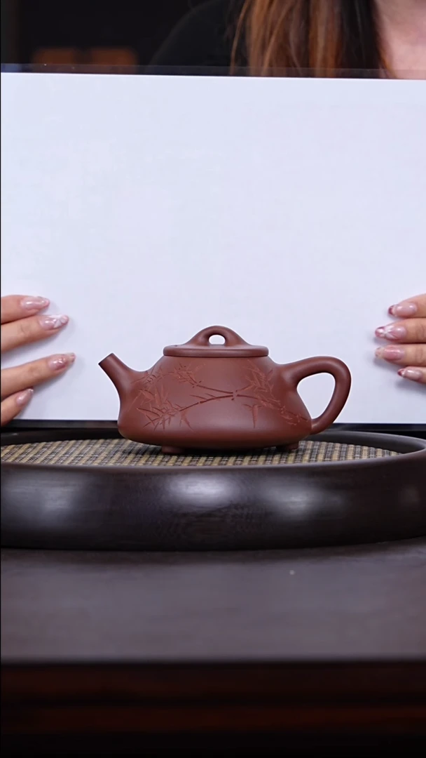 【闪购商品】紫砂茶壶陈永兴21-52-革紫子冶石瓢