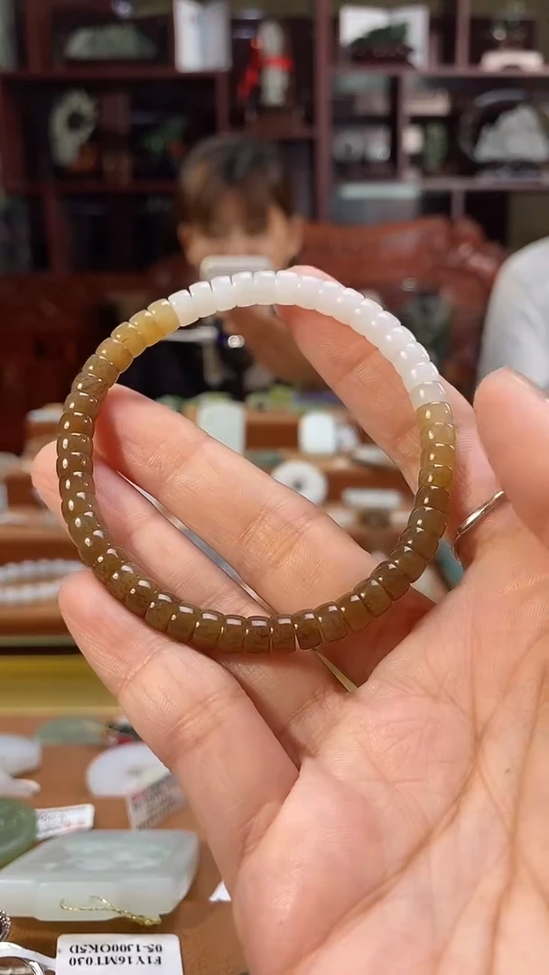 未镶嵌手串和田玉（糖玉）和田玉糖玉手串6mm