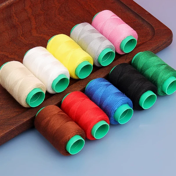 【3黑+3白+4彩色】共十卷光滑无毛糙缝纫线手工线缝袜子含穿针器