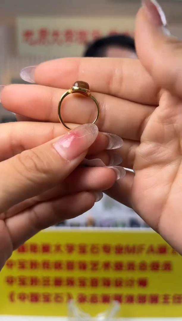 和田玉（糖玉）戒指银S925镶嵌和田玉方形糖料戒指S925银