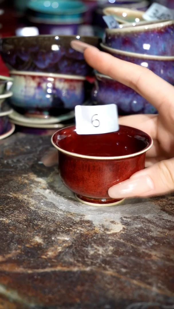 摆件精品窑变钧瓷茶器