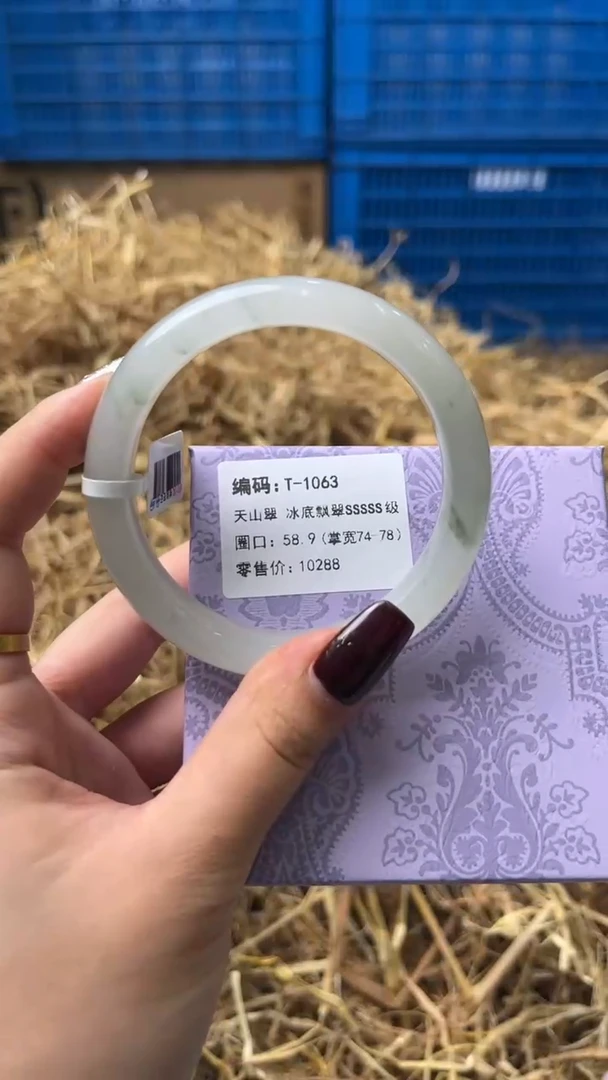 未镶嵌手镯石英质玉T-1063