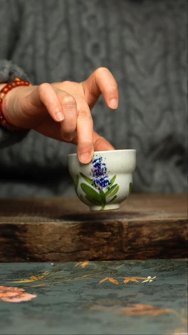 【闪购商品】杯 釉下彩手工手绘同款陶器