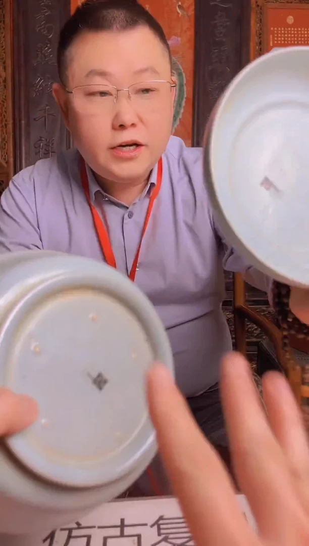 摆件陶瓷景德镇现代陶瓷流水14 带防伪标