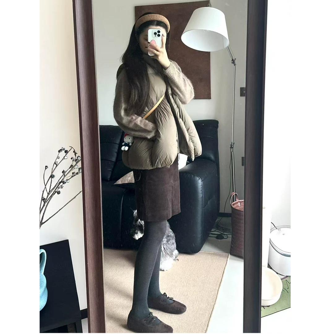 秋冬季搭配一整套韩系穿搭针织上衣保暖马甲休闲裤慵懒风三件套装