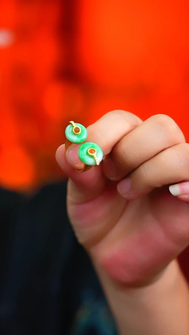 银S925镶嵌戒指翡翠新款