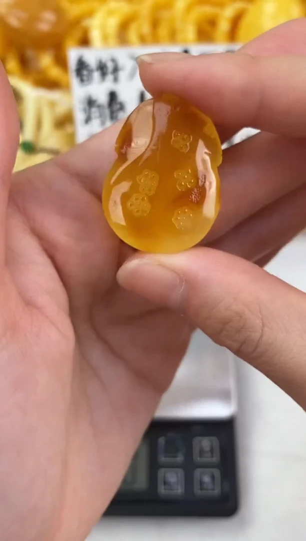 裸石琥珀未镶嵌天然琥珀蜜蜡